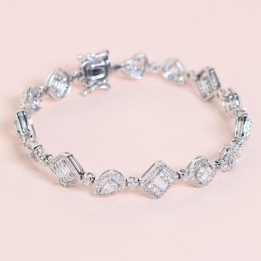 7cts Multi-shape Illusion bracelet