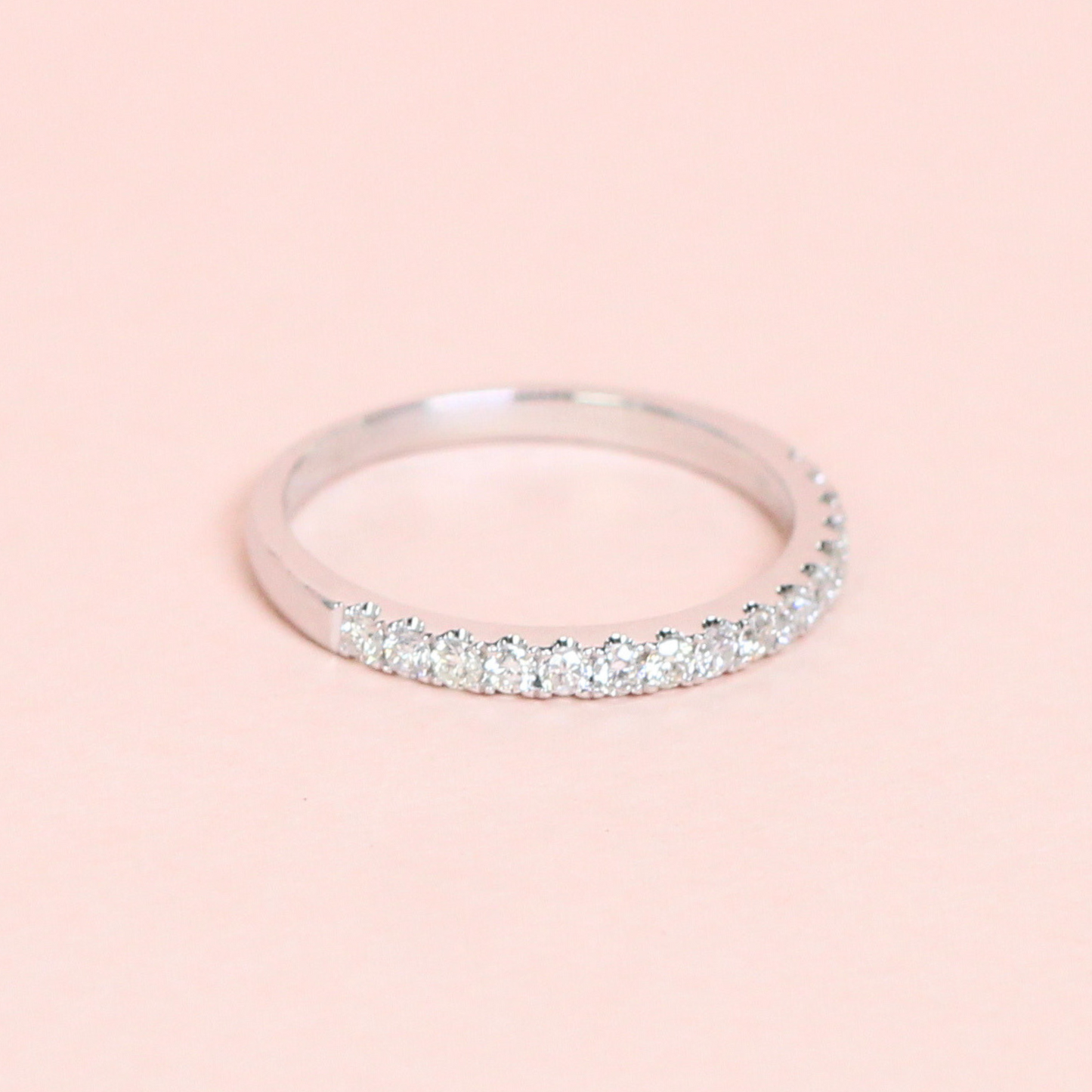 .33cts Round cut Half Eternity ring