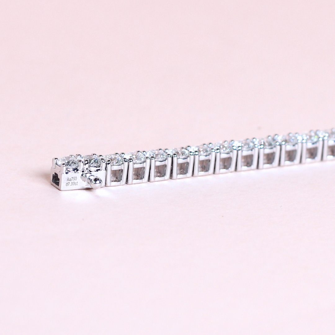 7cts Round cut Tennis bracelet