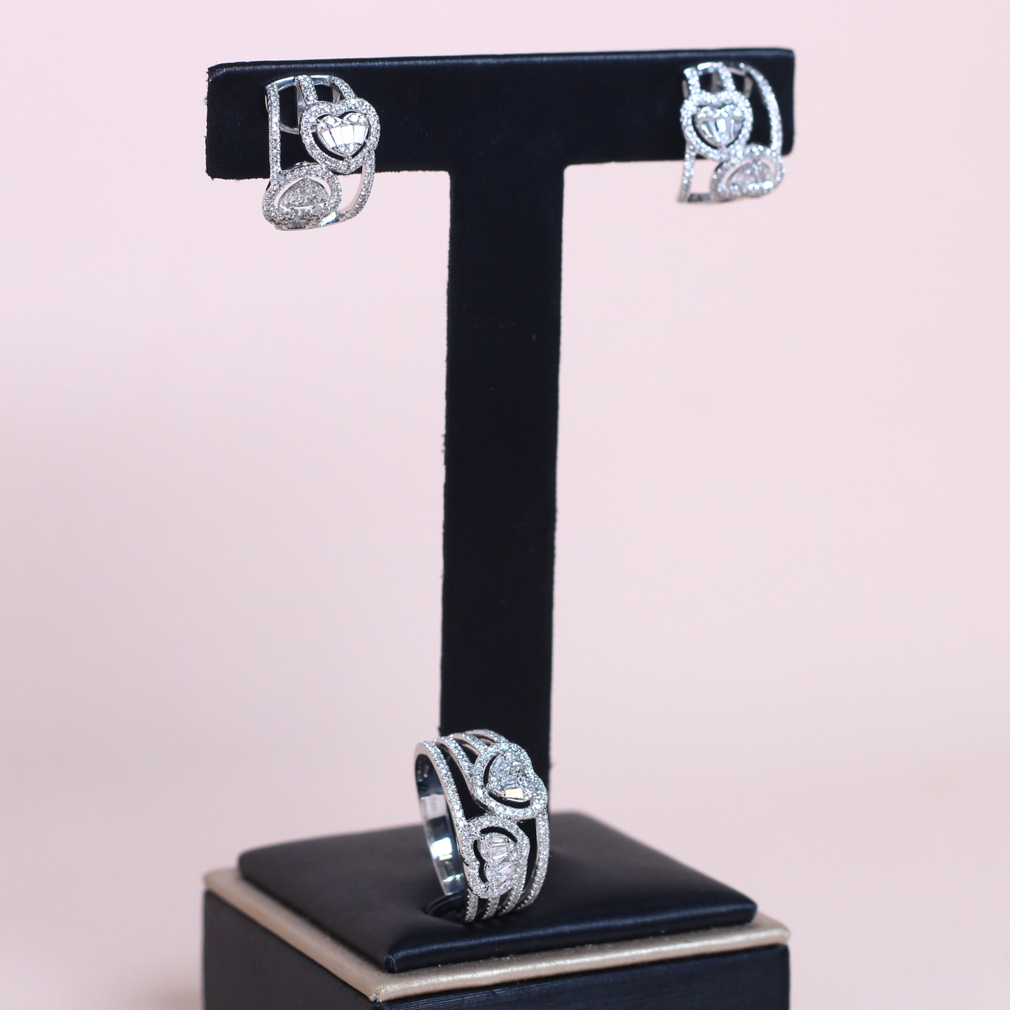 1.40cts Heart Illusion Statement set