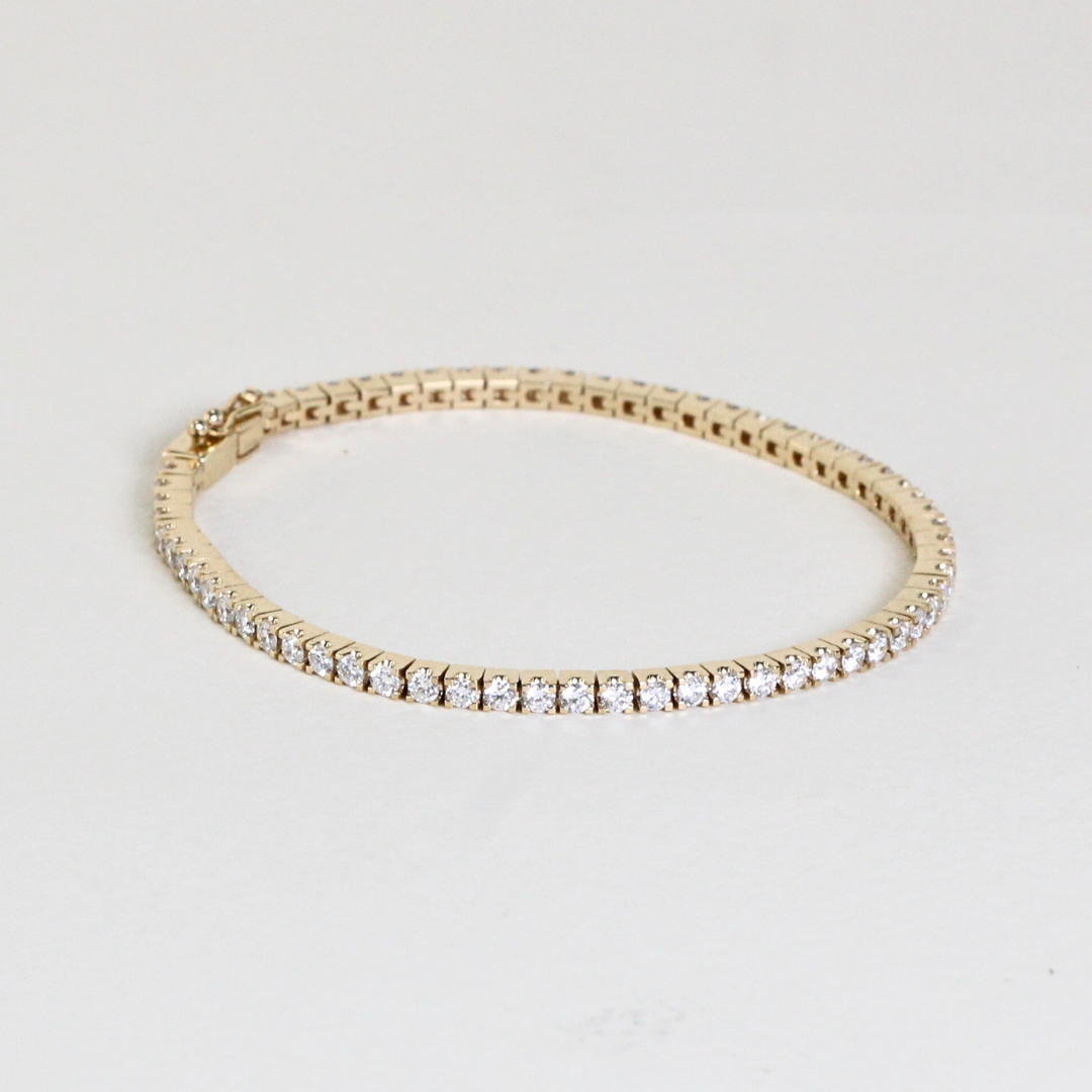 2cts Round cut Lab-grown Tennis bracelet
