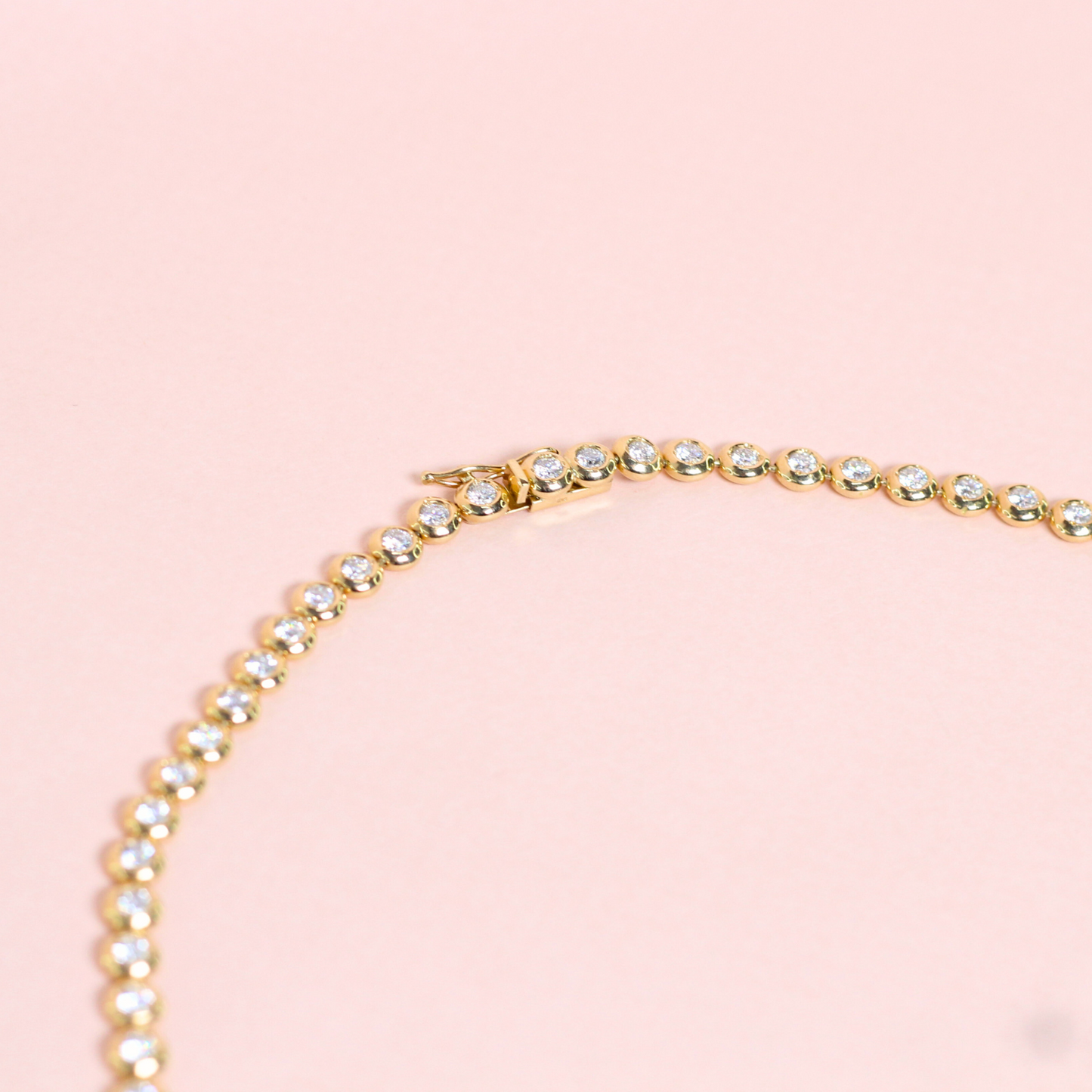 10.90cts Round cut Tennis necklace