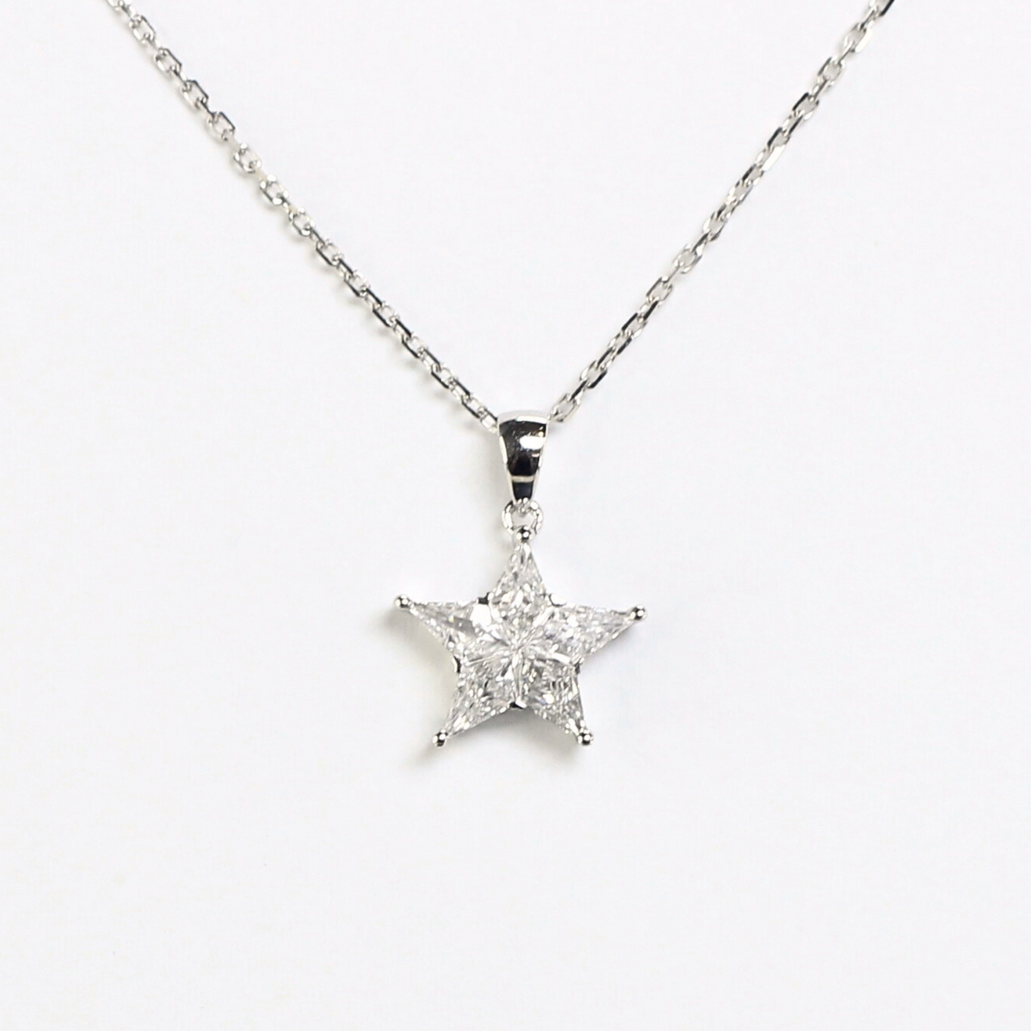 .55cts Pie-cut Star Necklace