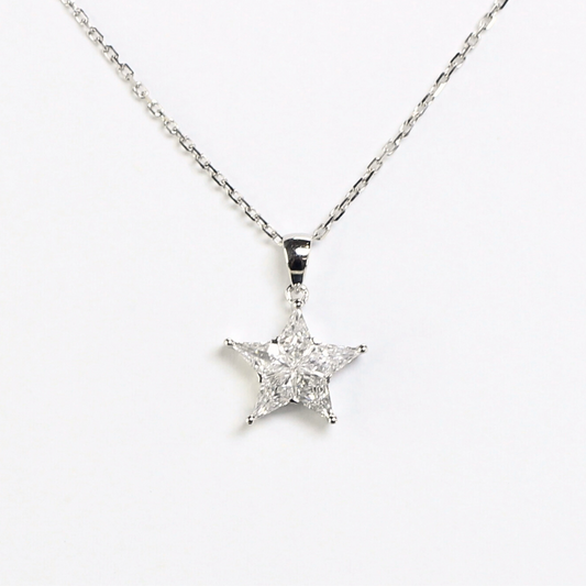 .55cts Pie-cut Star Necklace