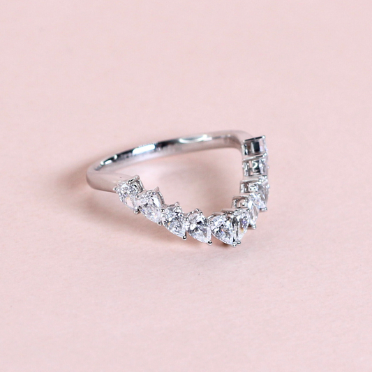 1.20cts Pear cut Modified ring