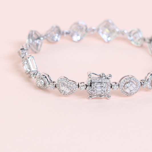 7cts Multi-shape Illusion bracelet