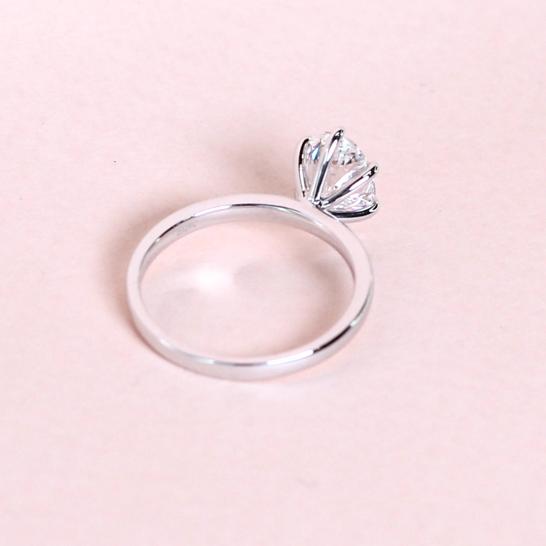 2.01ct Oval cut Solitaire Lab-grown ring