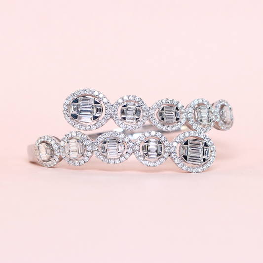 3.21cts Multi-shape Illusion bangle