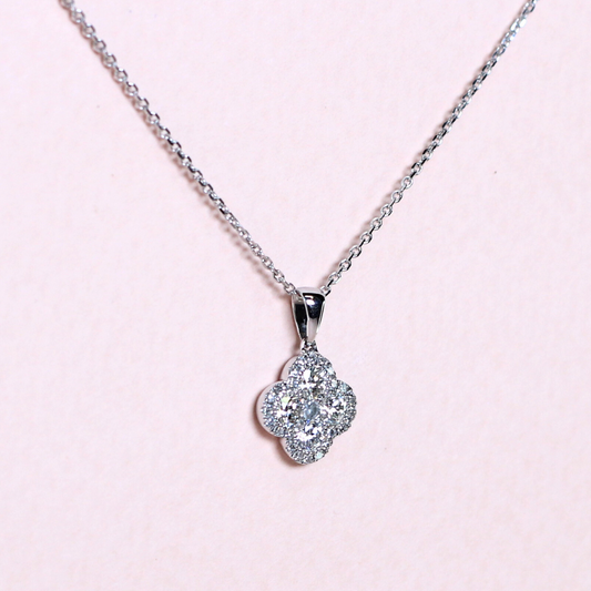 .40cts Clover Illusion necklace
