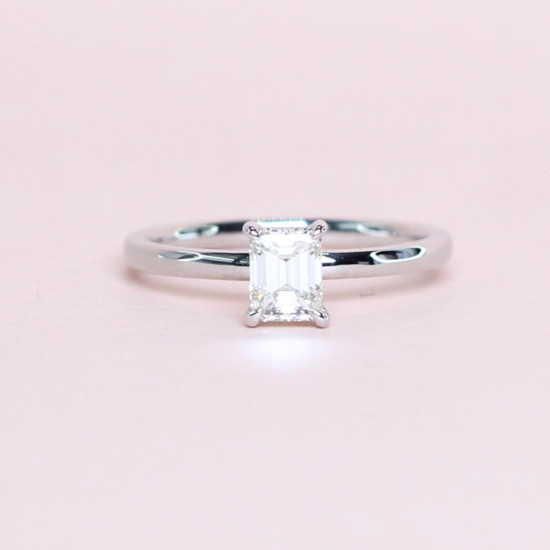 .50ct Emerald cut Solitaire ring