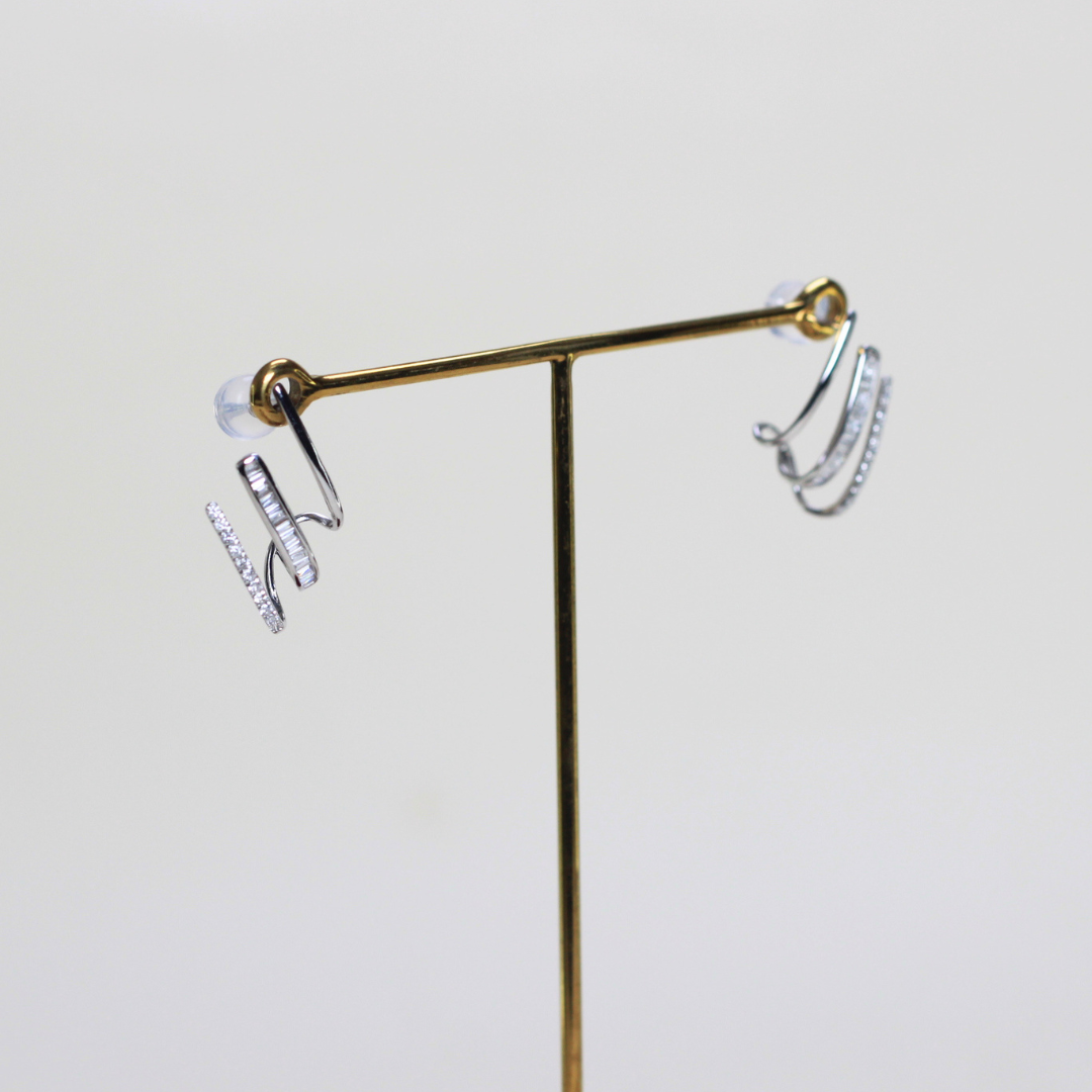 .32cts Triple loop earrings