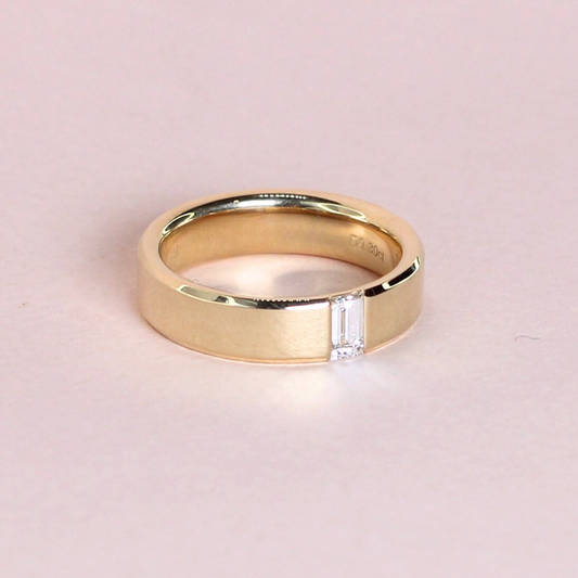 .30ct Emerald cut Male ring