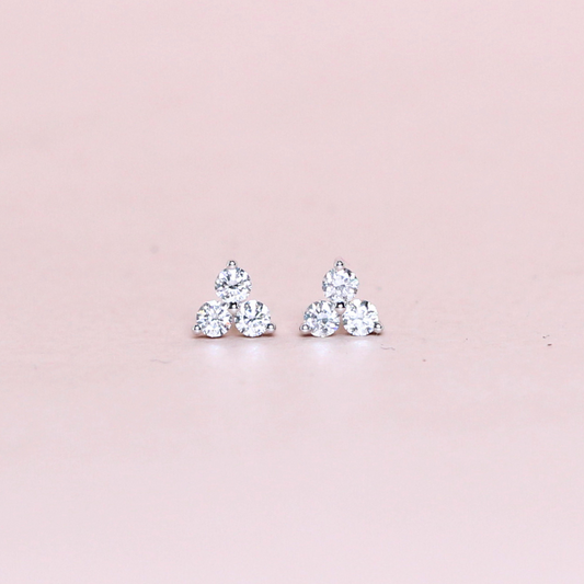 .30cts Trilogy Stud earrings
