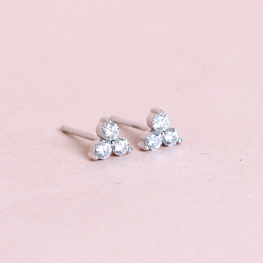 .30cts Trilogy Stud earrings