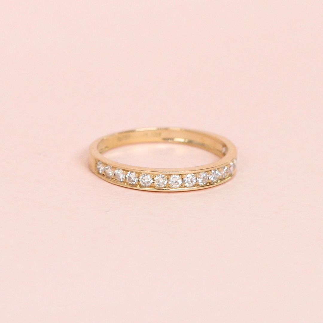 .32cts Round cut Half Eternity ring