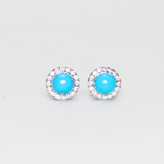.49ct Turqouise stud earrings