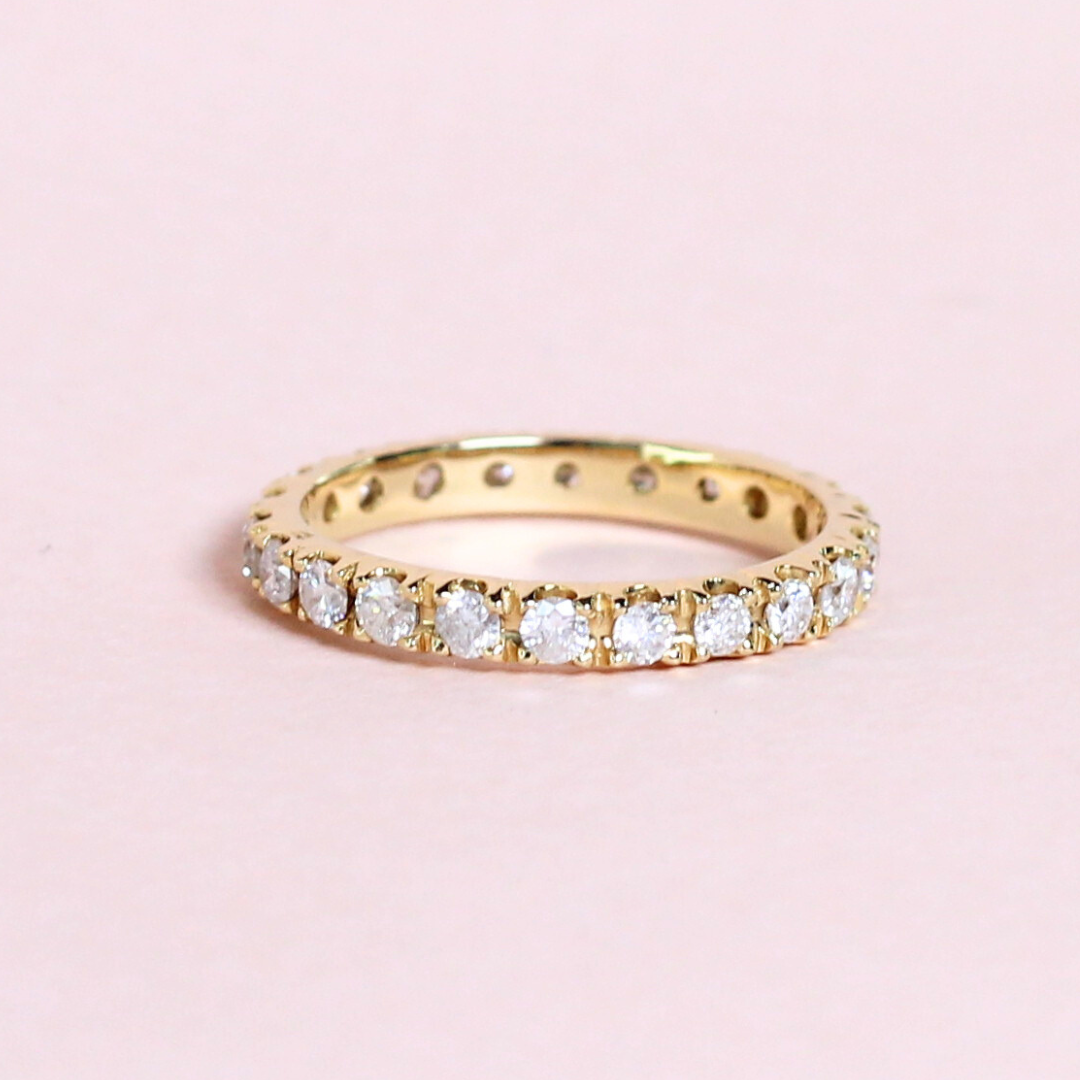 1cts Round cut Full Eternity ring