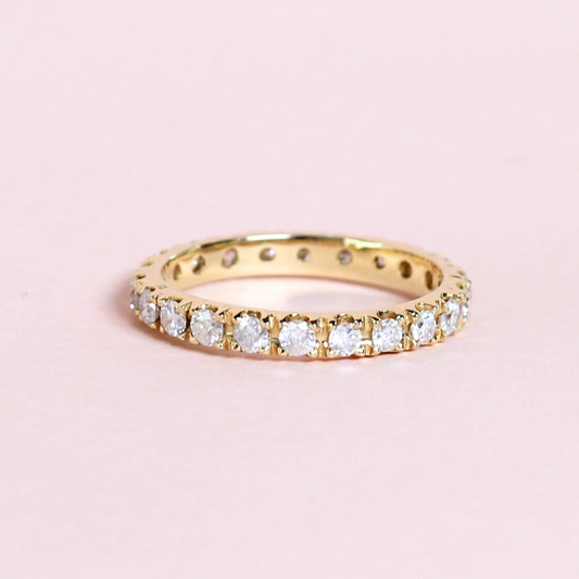 1cts Round cut Full Eternity ring