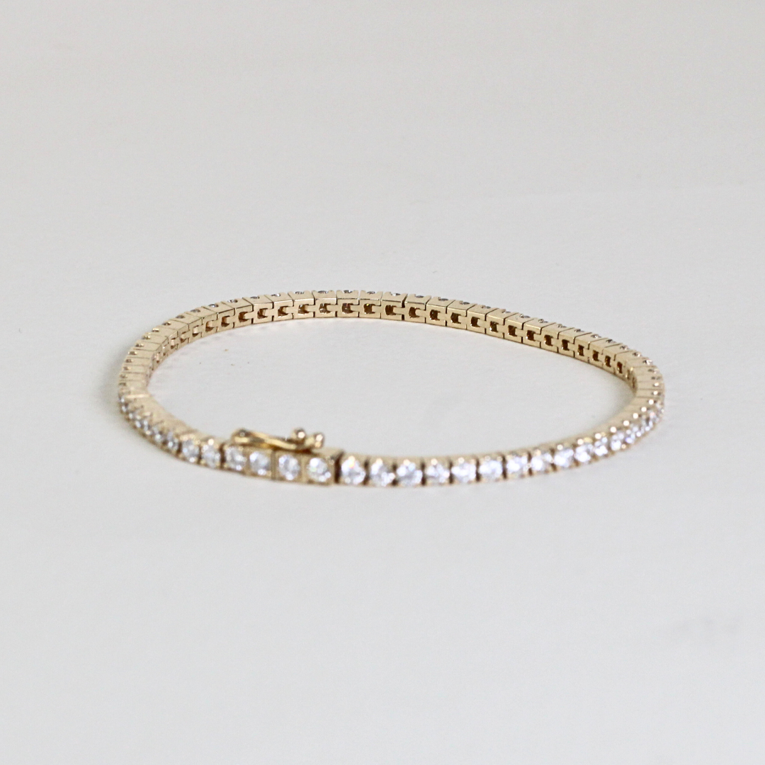 2cts Round cut Lab-grown Tennis bracelet