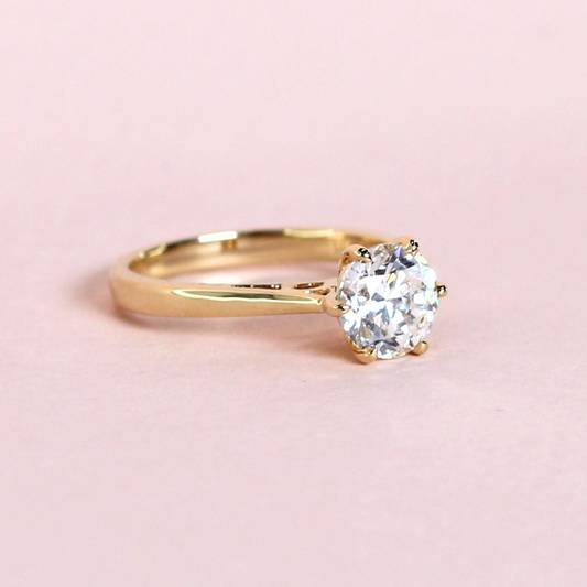 1.50cts Round cut Solitaire ring