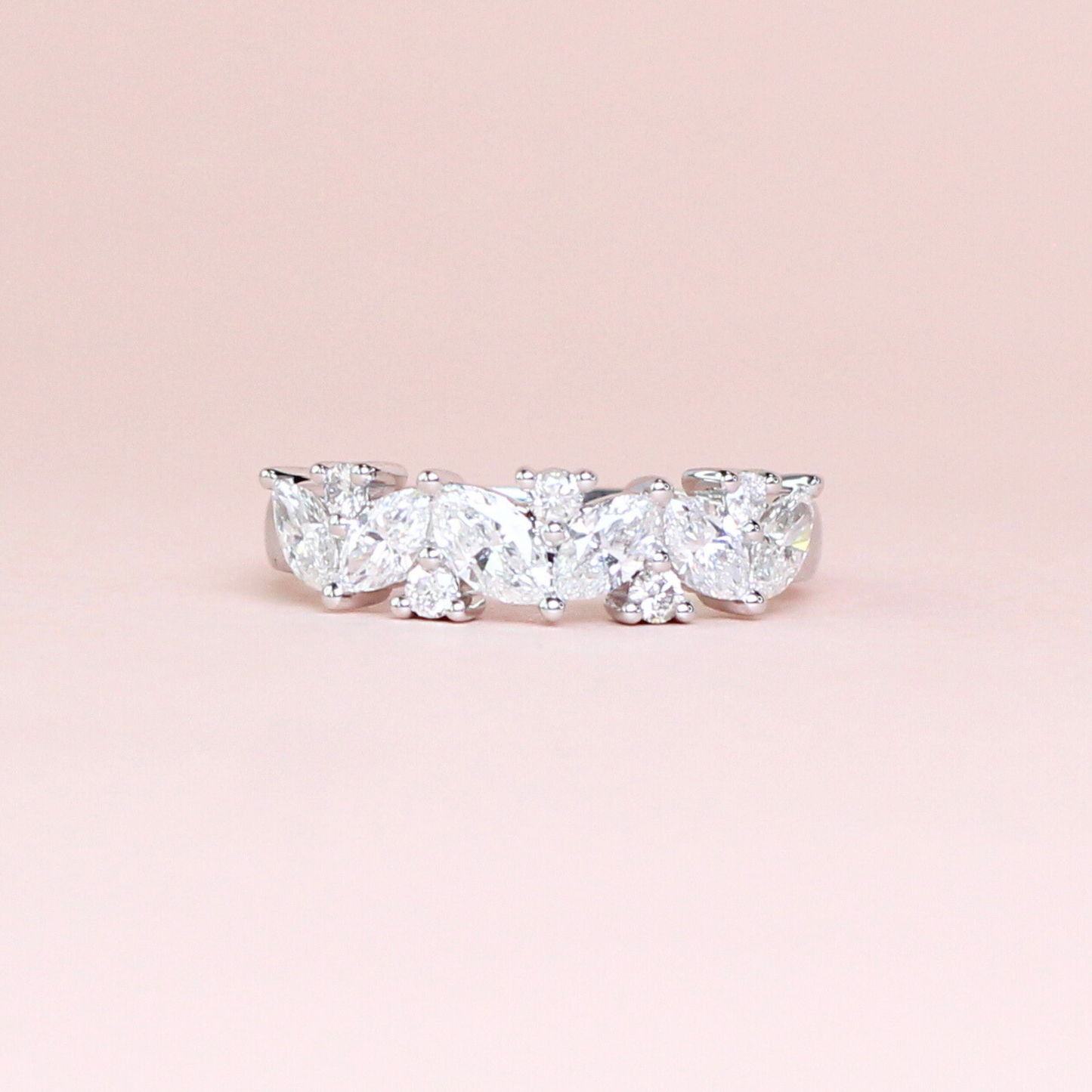1.01cts Marquise and Round ring