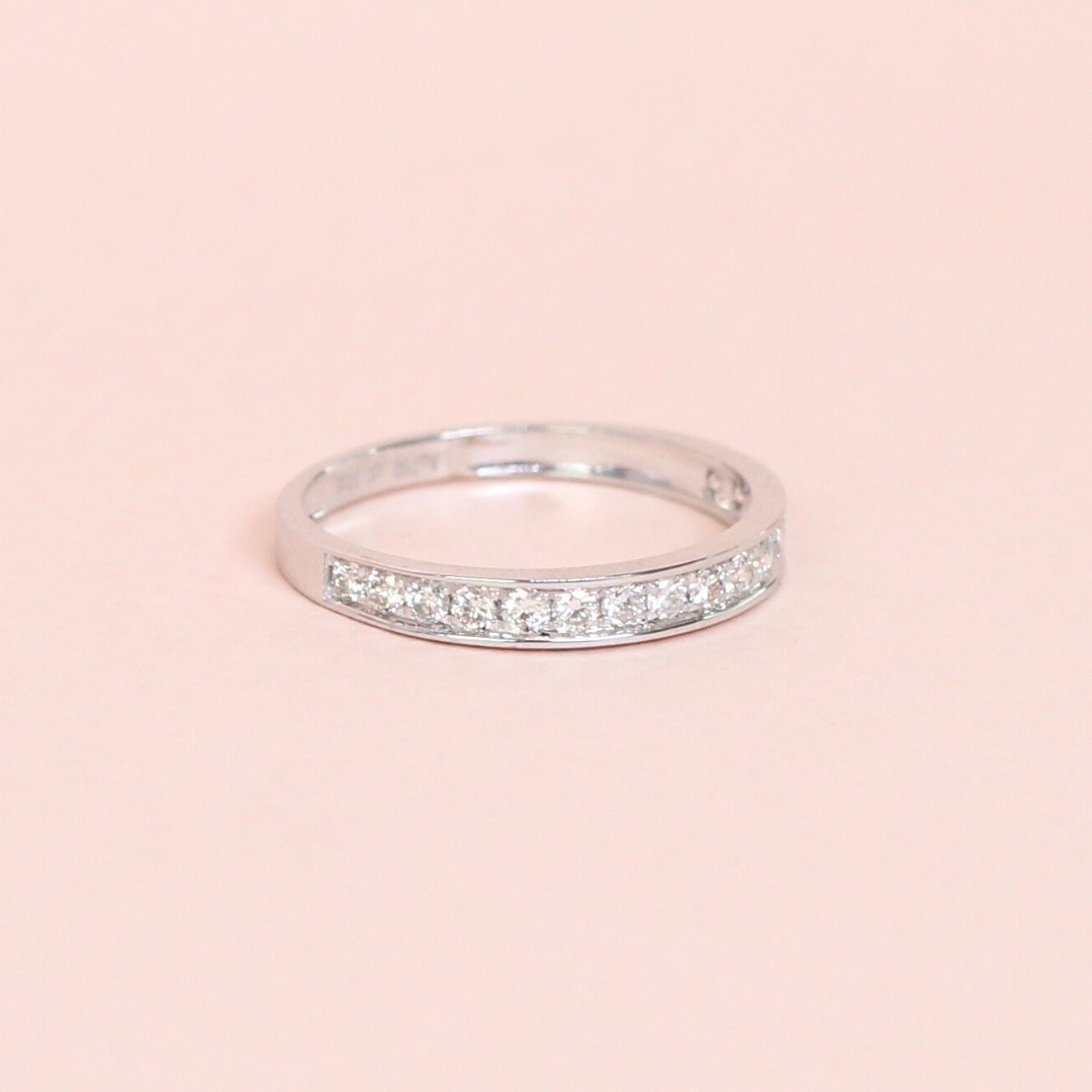 .32cts Round cut Half Eternity ring