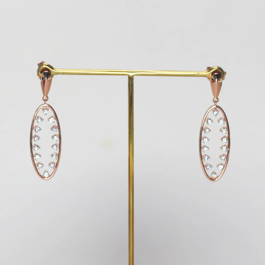 .40cts Elongated Oval earrings