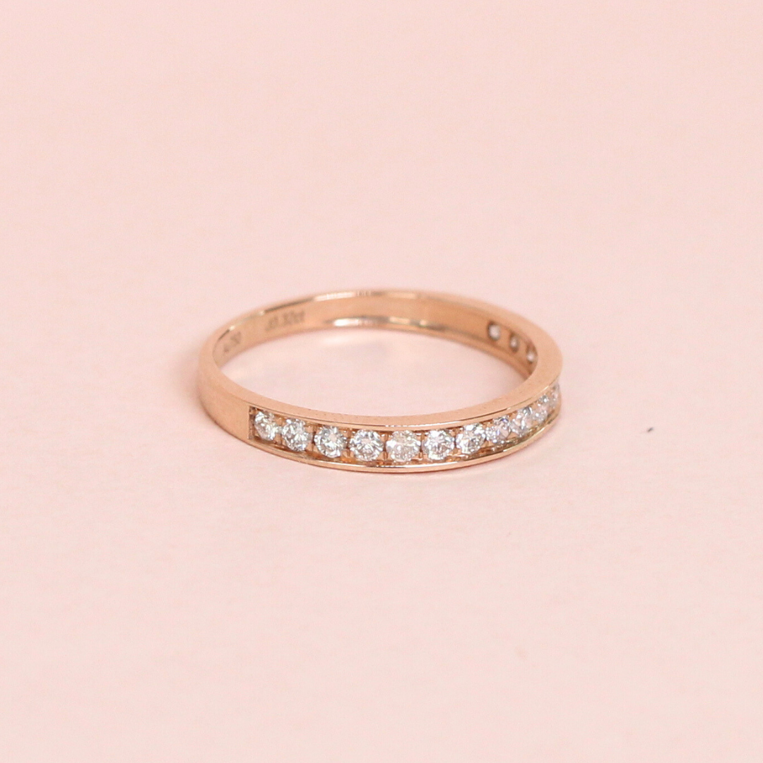 .32cts Round cut Half Eternity ring