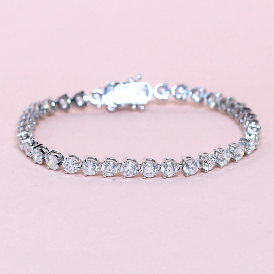 6.65cts Round cut Tennis bracelet