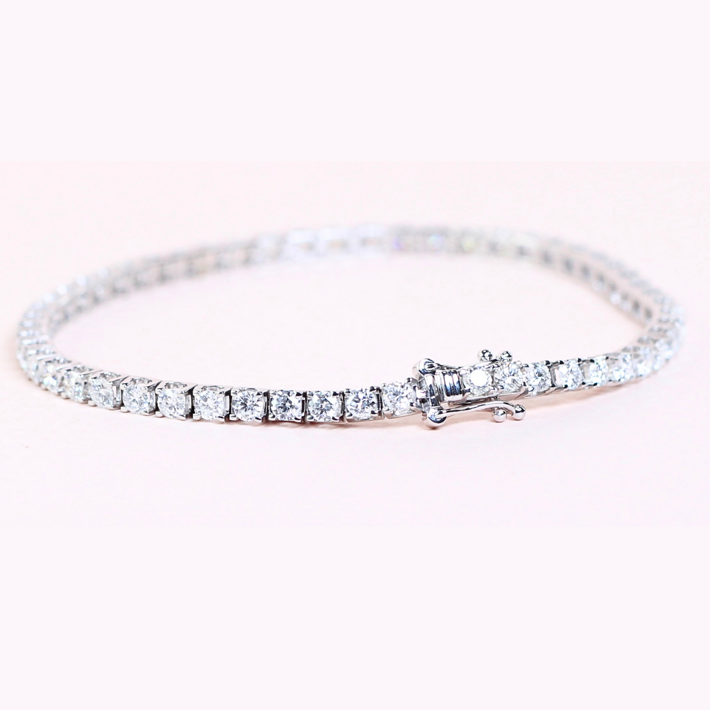4.30cts Round cut Tennis bracelet