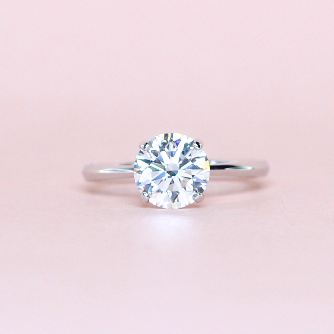 1.80ct Round cut Solitaire ring
