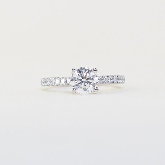 .75ct Round cut Pavé ring