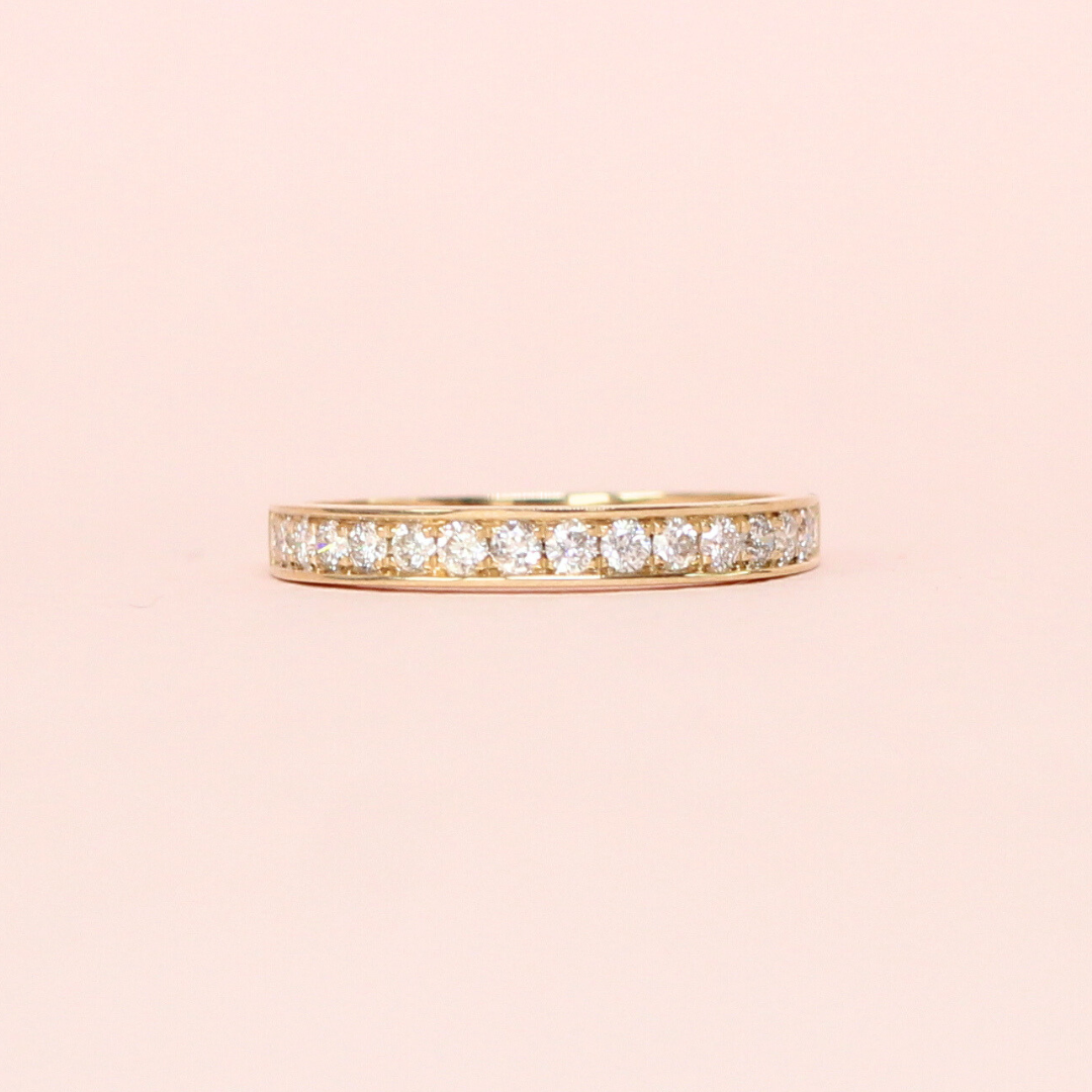 .32cts Round cut Half Eternity ring