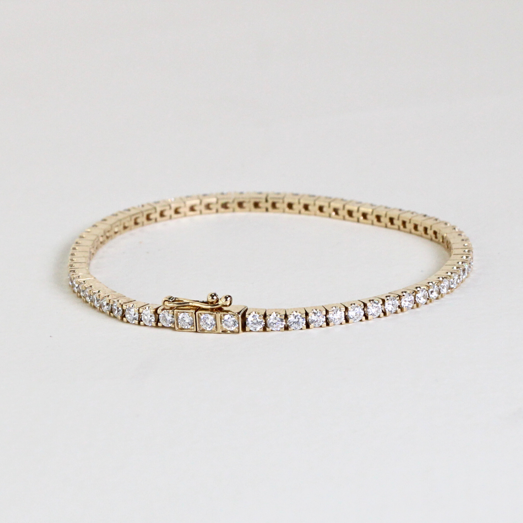 2cts Round cut Lab-grown Tennis bracelet