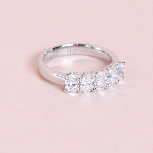 1cts 5-stone Oval cut ring