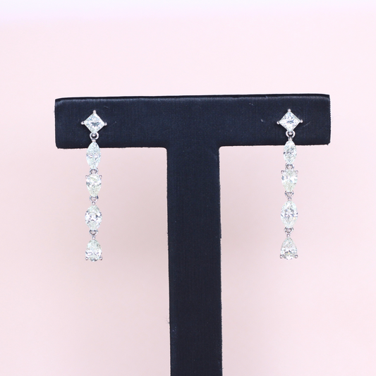 4cts Multi-shape Dangling earrings
