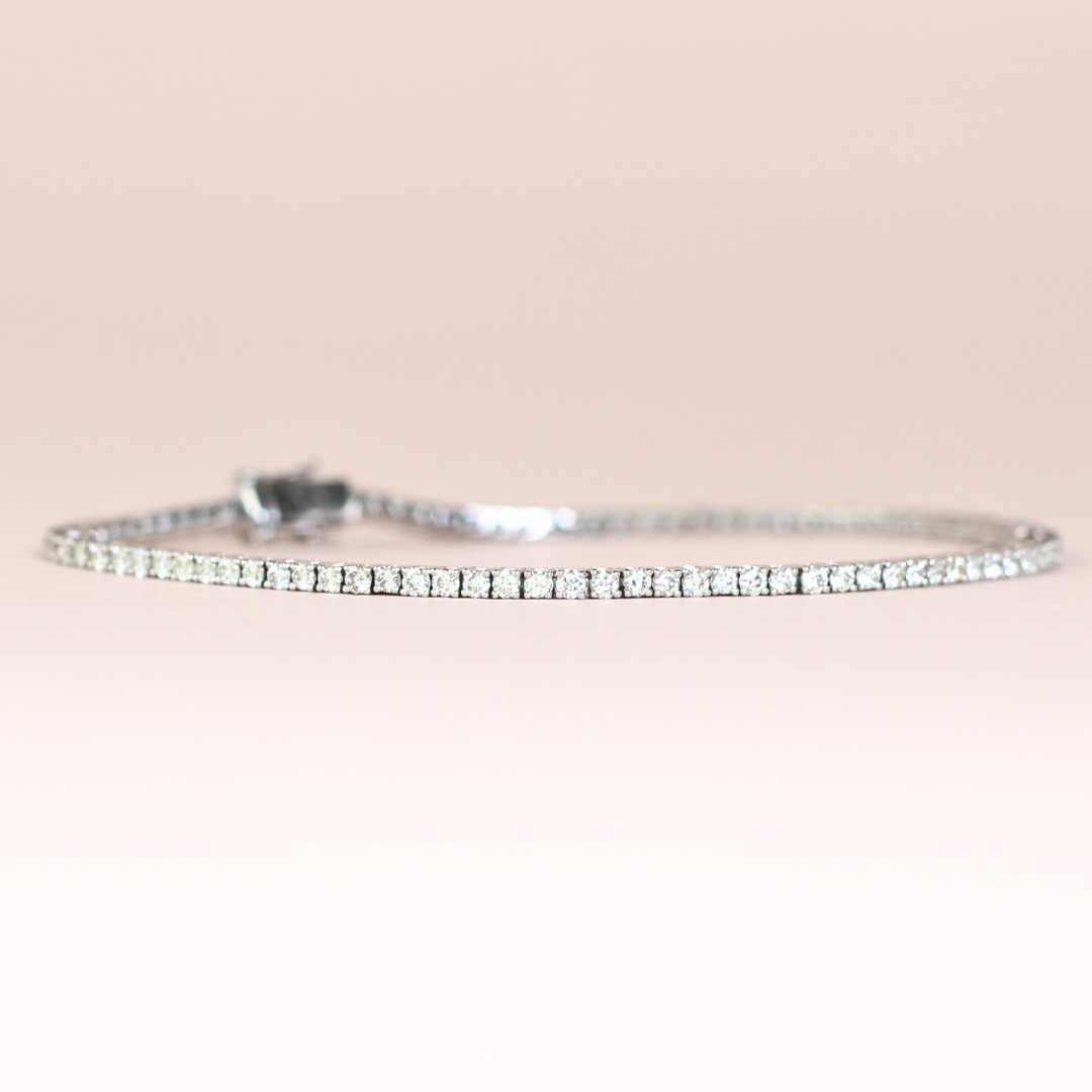 1.99cts Round cut Tennis bracelet