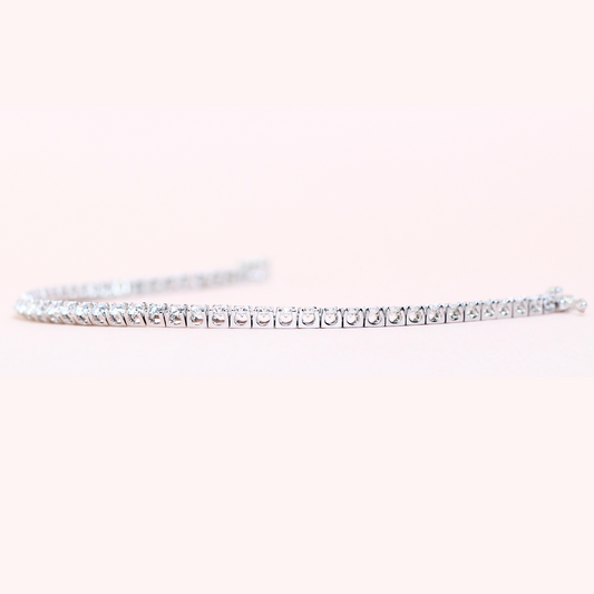 4.30cts Round cut Tennis bracelet