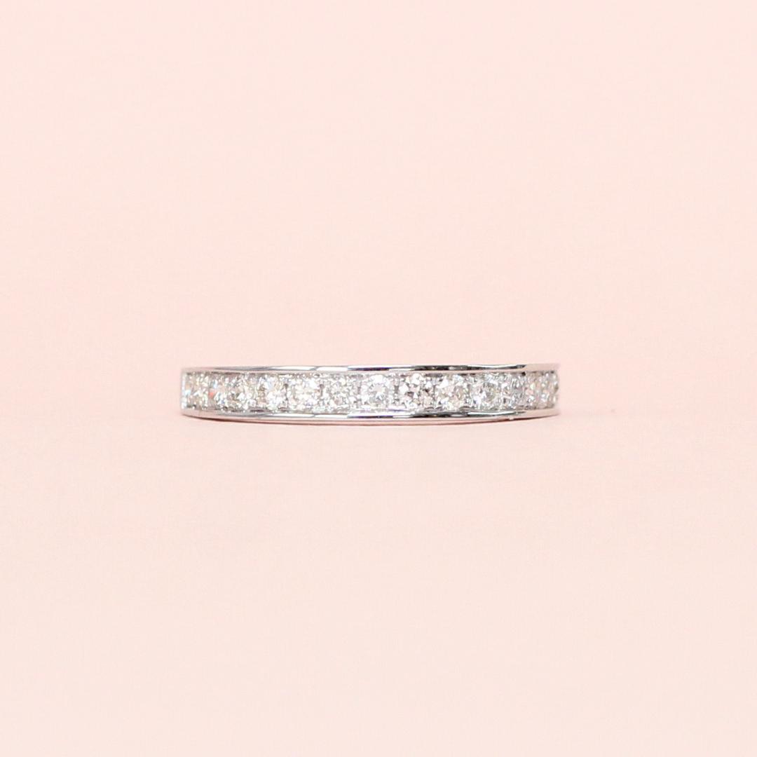 .32cts Round cut Half Eternity ring