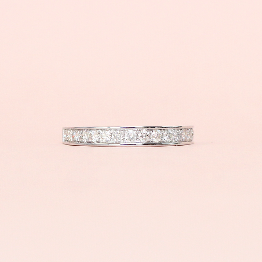 .32cts Round cut Half Eternity ring