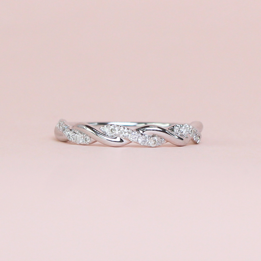 .20cts Round cut Half Eternity ring