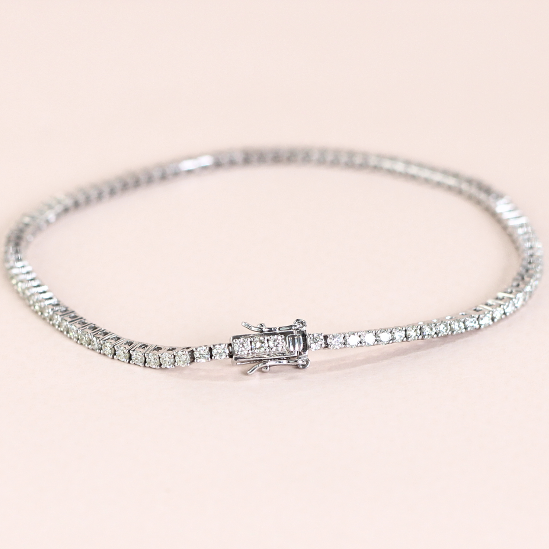 1.99cts Round cut Tennis bracelet