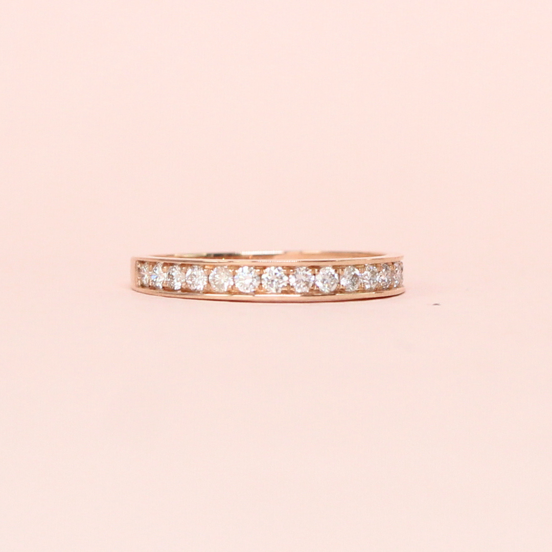 .32cts Round cut Half Eternity ring