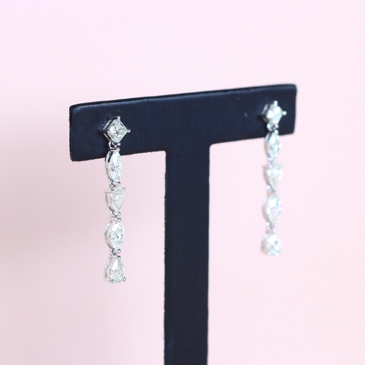 4cts Multi-shape Dangling earrings