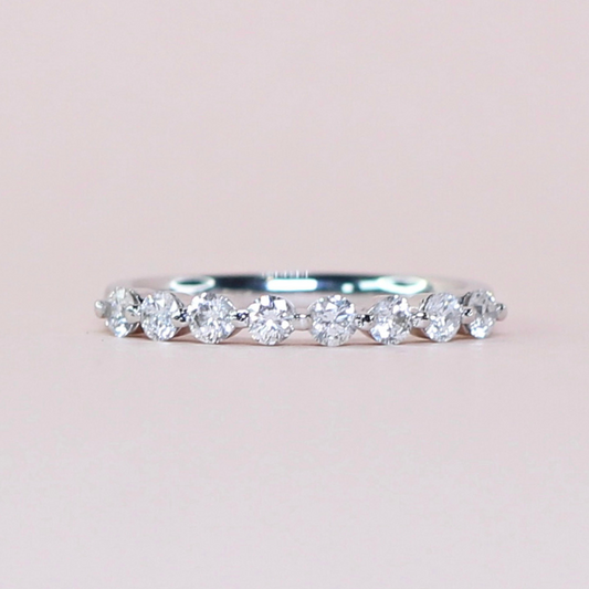 .40cts 8 stone diamond platinum ring
