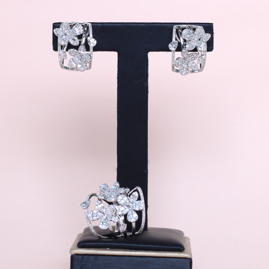 2.30cts Flower Illusion Statement set