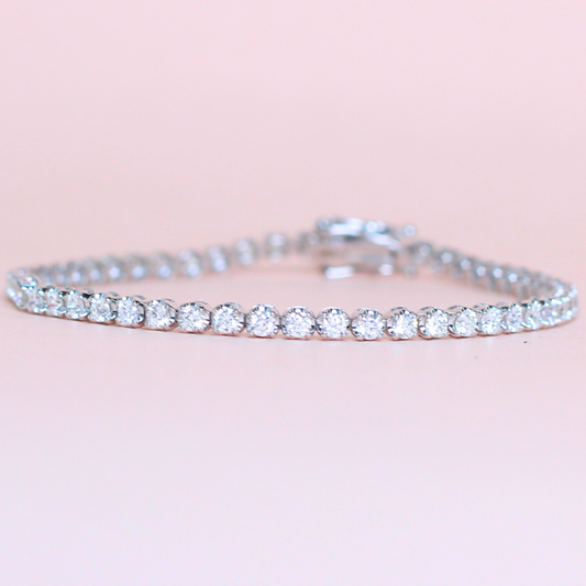 2.89cts Round cut Tennis bracelet