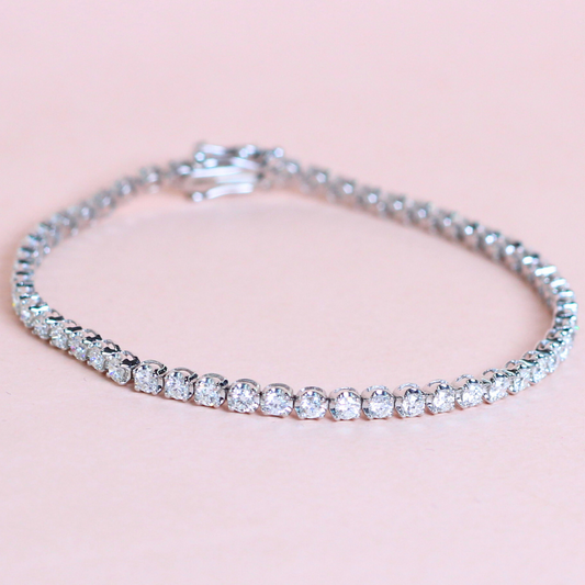 2.89cts Round cut Tennis bracelet