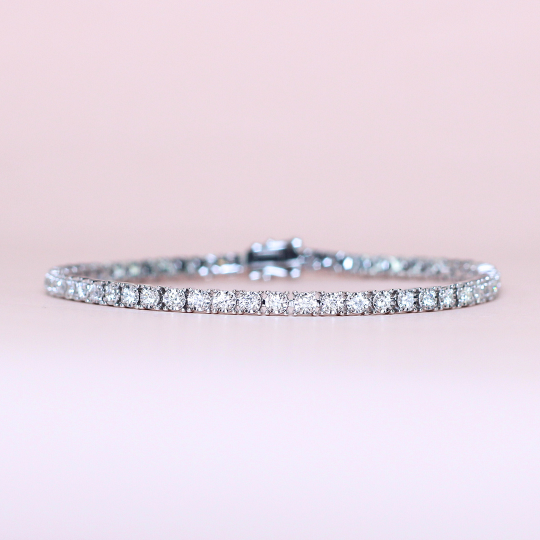 1.30cts Round cut Tennis bracelet