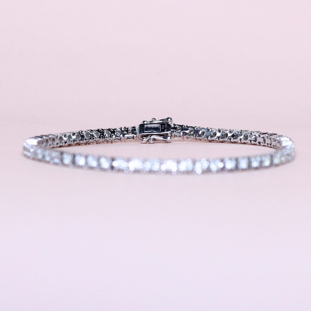 1.30cts Round cut Tennis bracelet